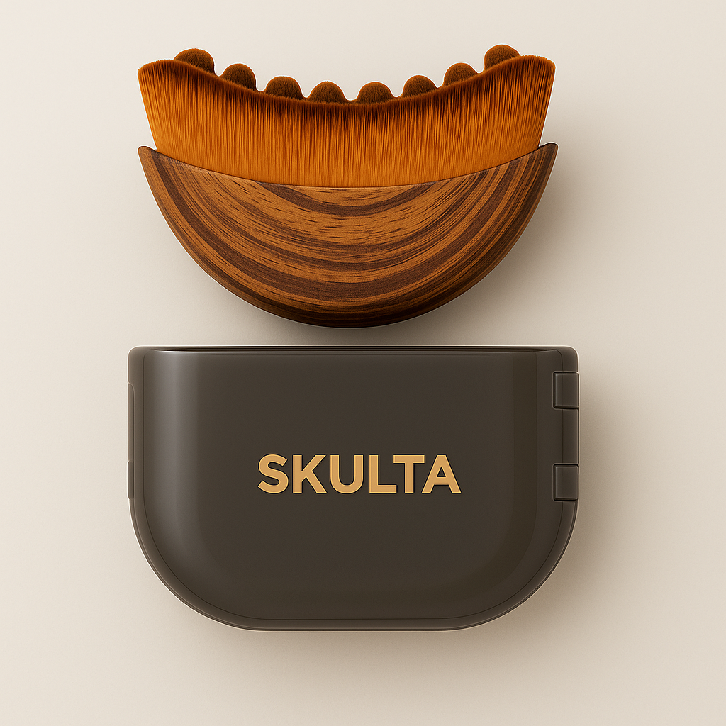 Lymphatic drainage facial brush